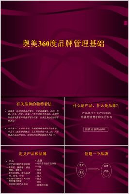 360度品牌管理基础培训教材(PPT 306页)